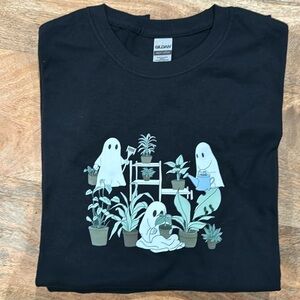 Ghostly Plant Lover Tee – Cute and Quirky Halloween Shirt